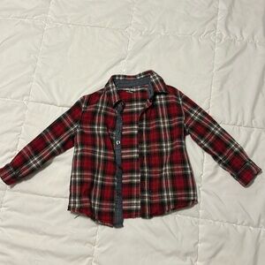 Boys 3T plaid button down